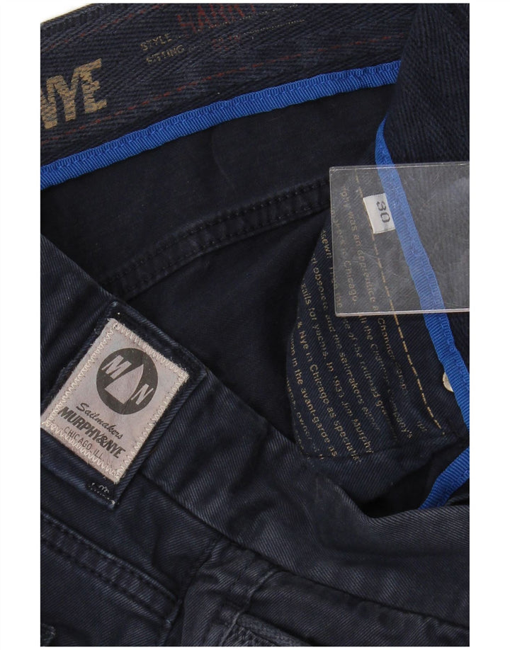 MURPHY & NYE Ανδρικό ίσιο casual παντελόνι W30 L28 Navy Blue