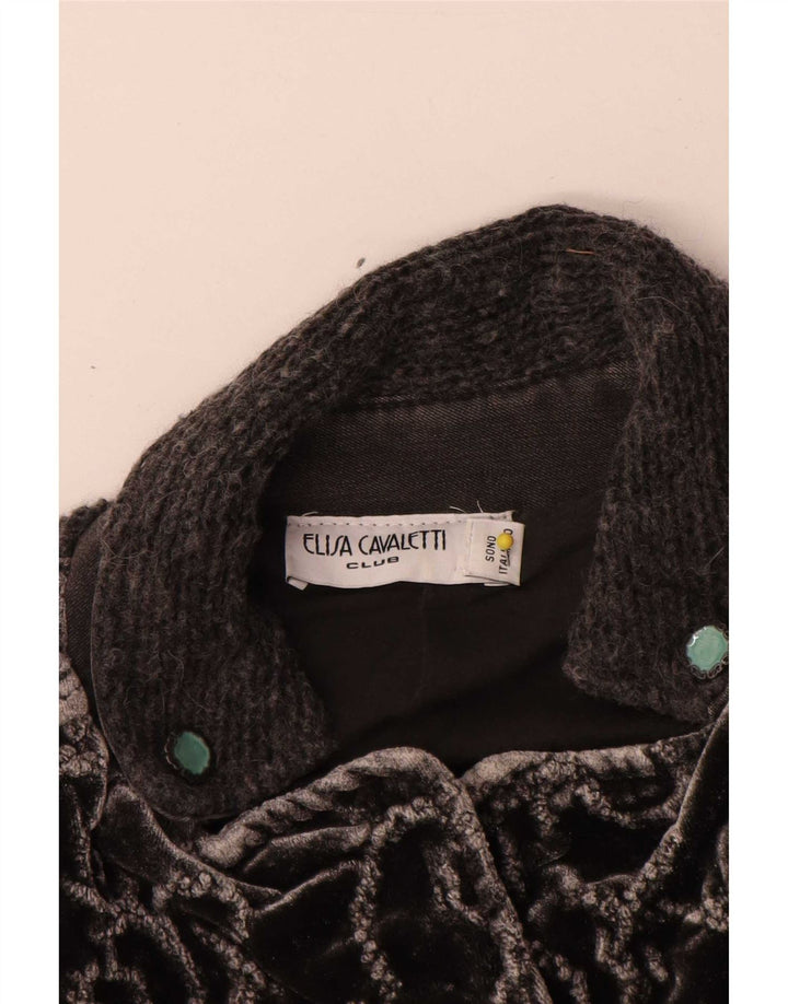 Elisa Cavaletti Γυναικείο Πανωφόρι UK 10 Small Grey Paisley