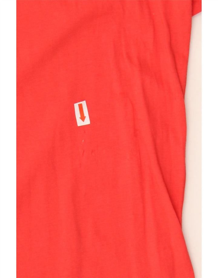 Ανδρικό γραφικό T-Shirt Adidas Top Μικρό κόκκινο βαμβακερό