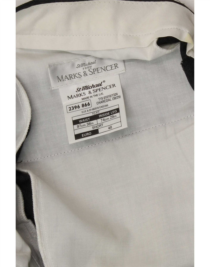 Marks & Spencer Ανδρικά παντελόνια St. Michael Pegged W38 L29 Grey Wool