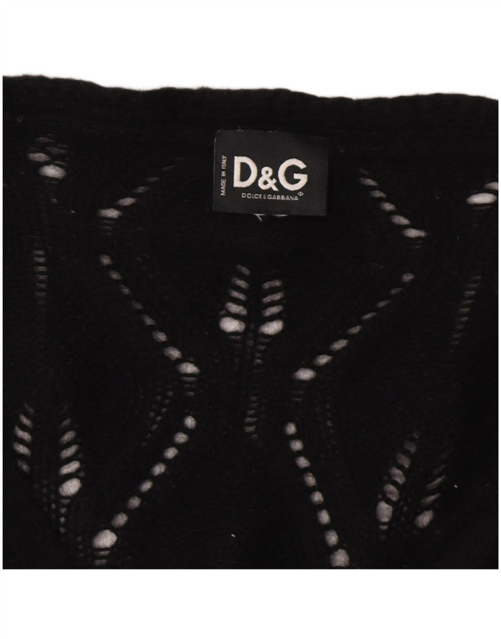 DOLCE & GABBANA Γυναικεία ζακέτα UK 8 Small Black Polyamide
