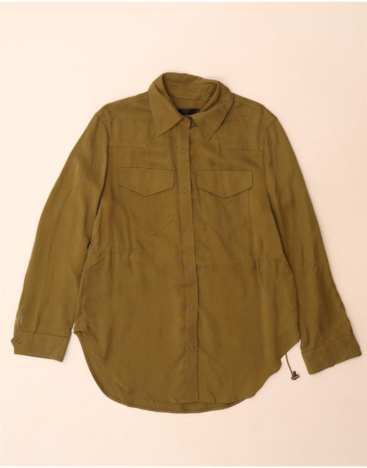 Marks & Spencer Γυναικείο πουκάμισο Autograph UK 8 Small Khaki Tencel