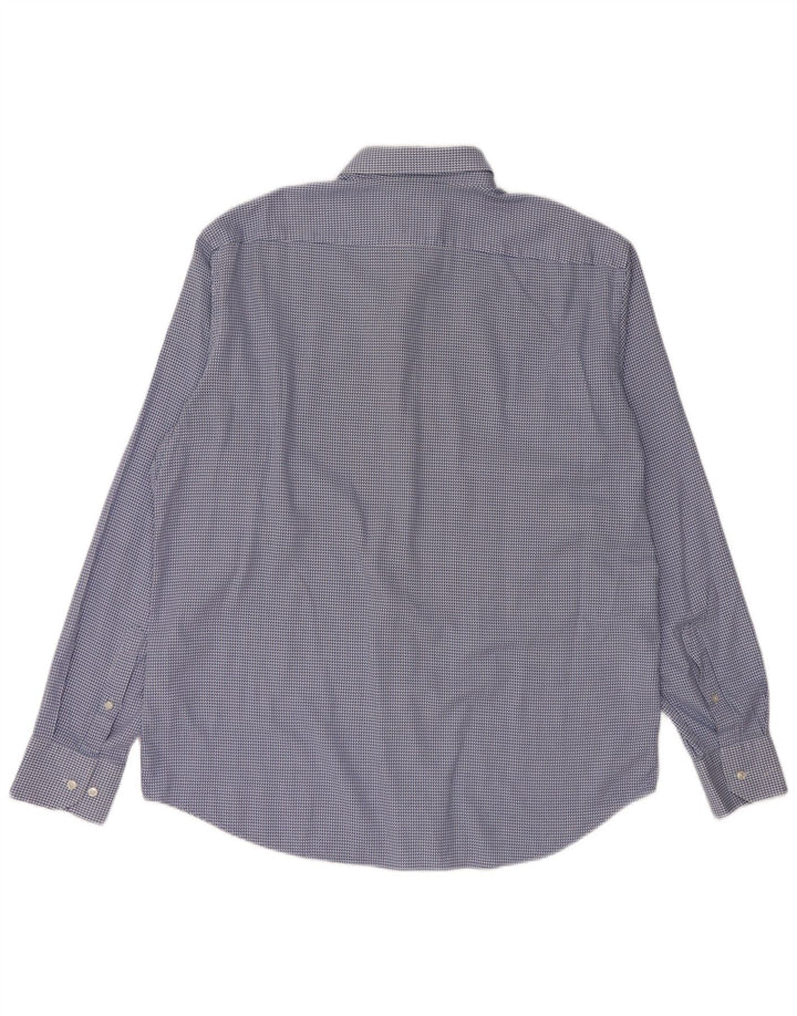 Ανδρικό πουκάμισο HUGO BOSS Regular Fit Size 44 17 1/2 XL Blue Houndstooth Cotton