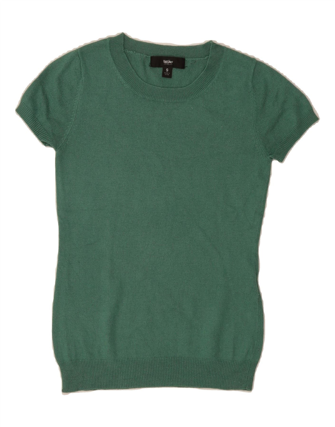 MOSSIMO Womens Short Sleeve Crew Neck Jumper Sweater UK 8 Small Green Vintage Mossimo and Second-Hand Mossimo from Messina Hembry 