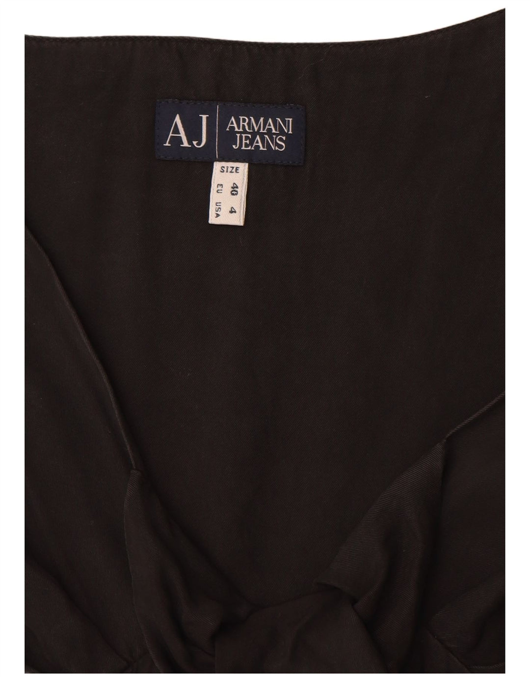 Armani Jeans Γυναικείο Αμάνικο Φόρεμα ΕΕ 40 Μεσαίο Μαύρο