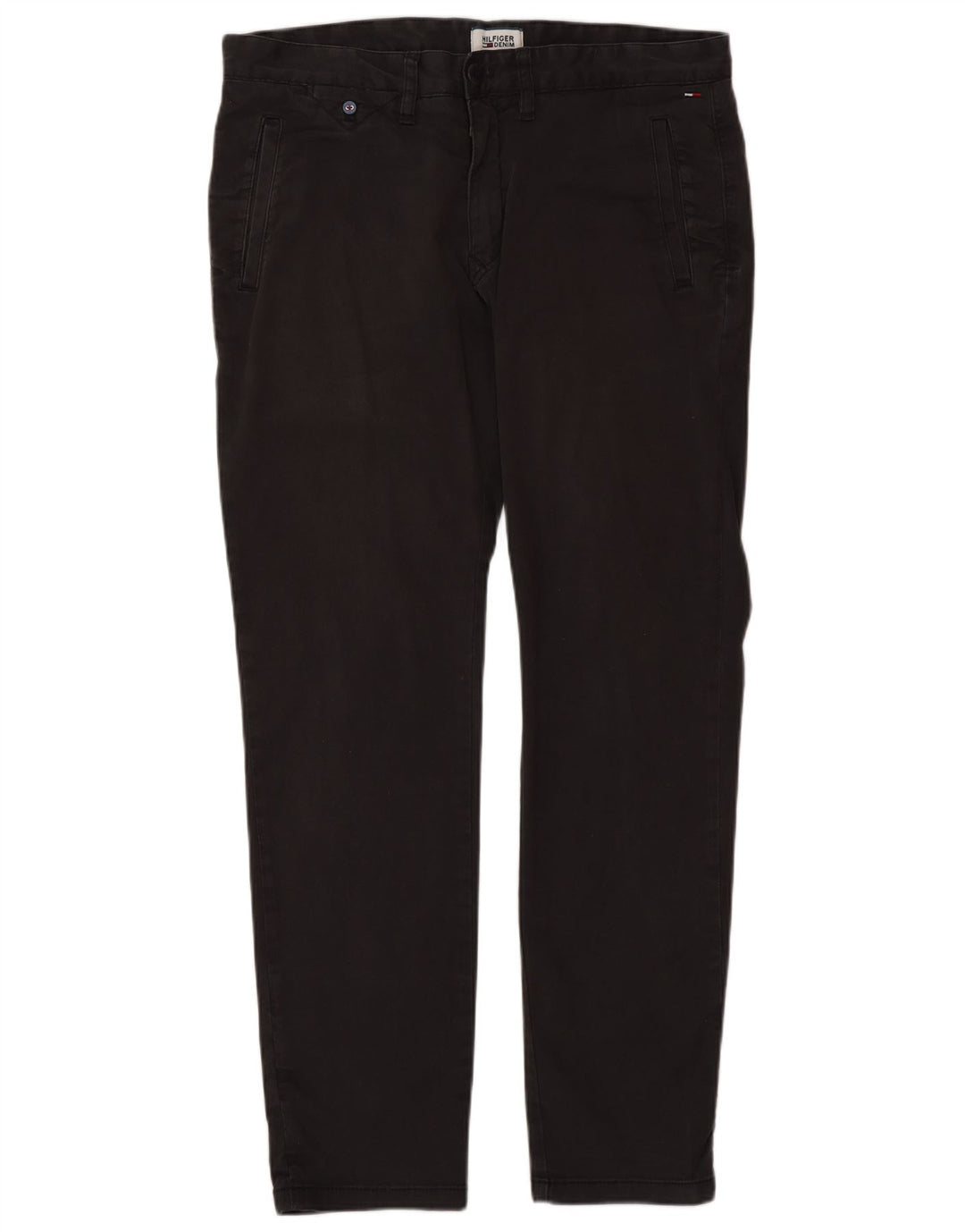 TOMMY HILFIGER Ανδρικό ίσιο παντελόνι Chino W33 L32 Γκρι βαμβακερό