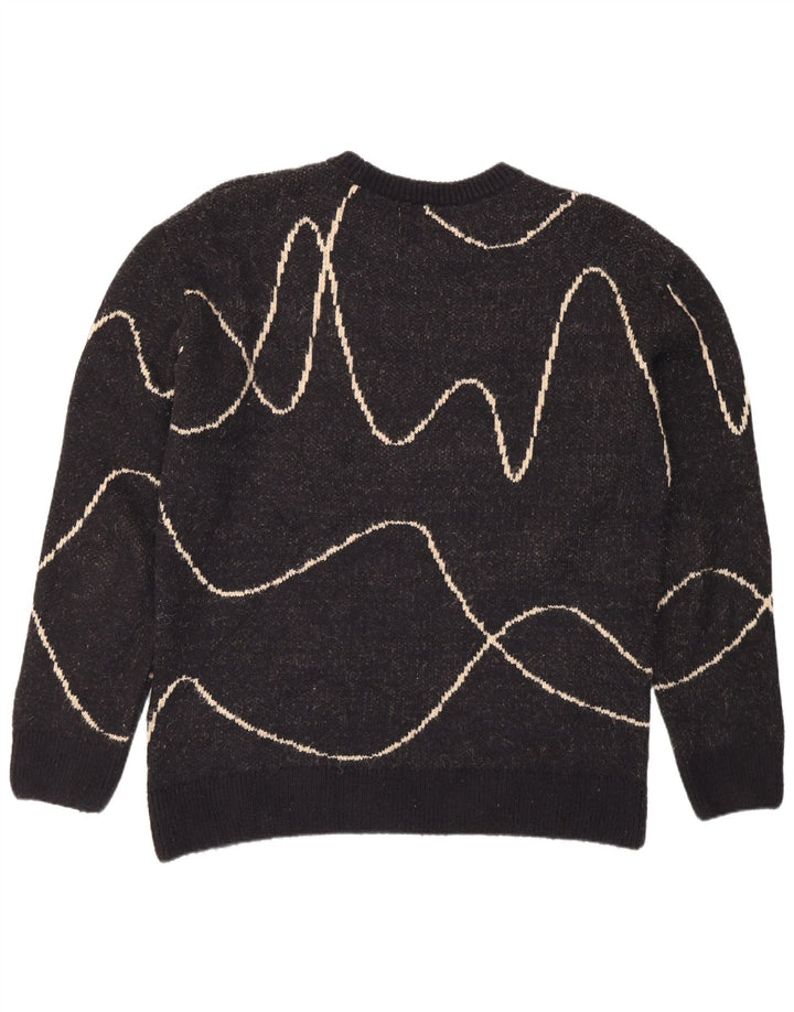 Ανδρικό πουλόβερ Zara Crew Neck Jumper XL Μαύρο ριγέ