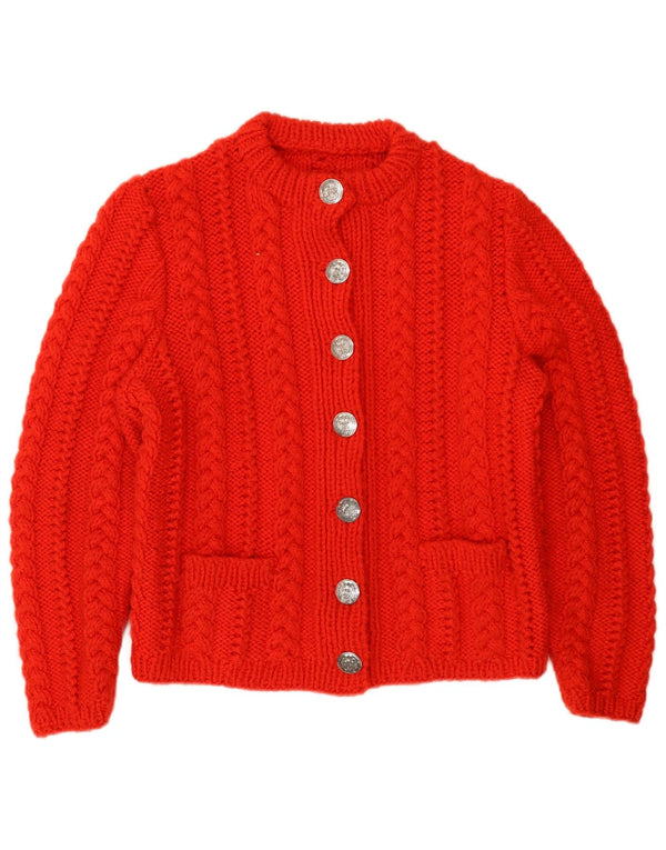 Vintage Γυναικεία Ζακέτα UK 14 Medium Red