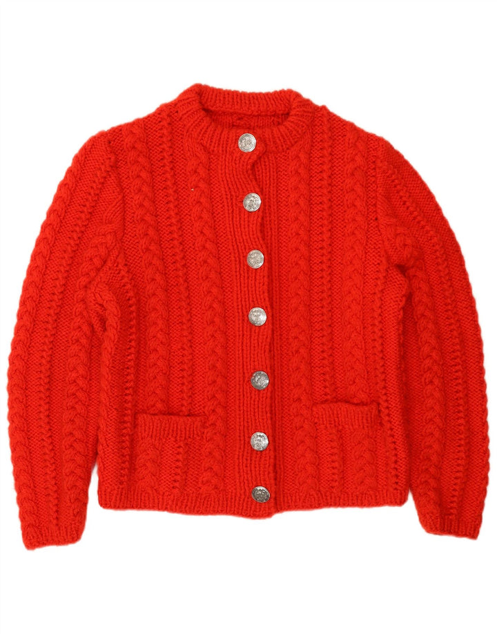 Vintage Γυναικεία Ζακέτα UK 14 Medium Red