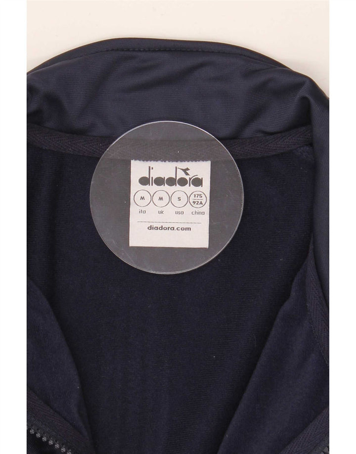 Ανδρική αθλητική φόρμα γραφικών Diadora Top μπουφάν Medium Navy Blue Colourblock