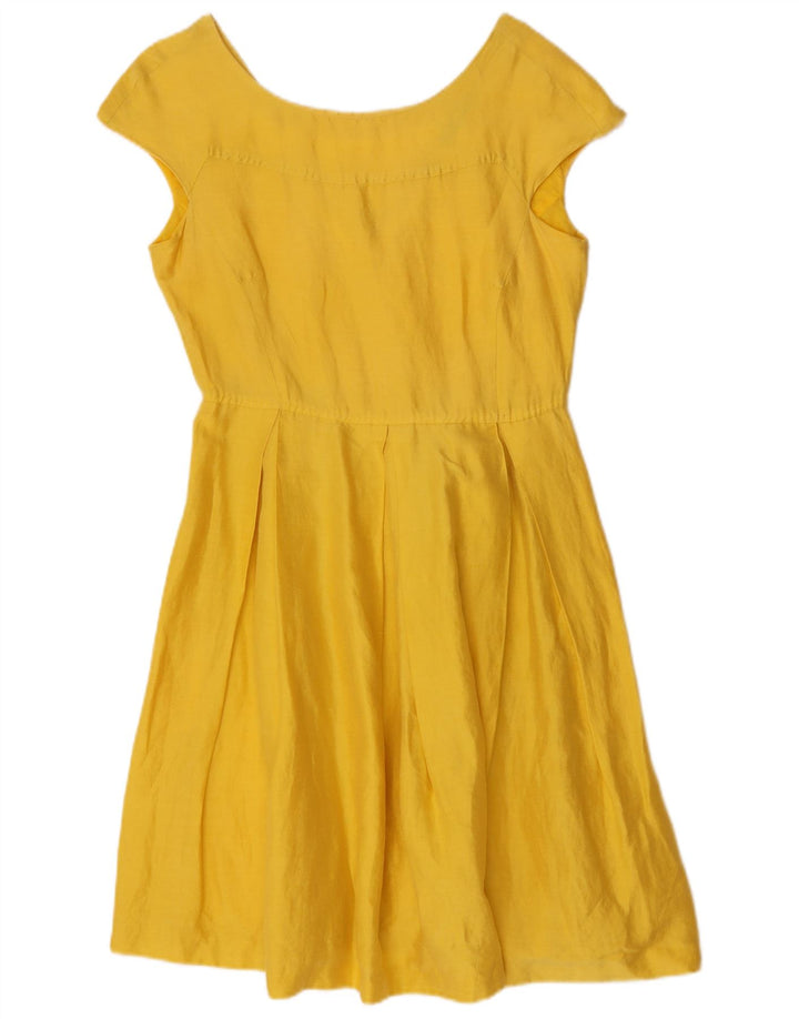 Max Mara Γυναικείο φόρεμα Σαββατοκύριακου A-Line UK 14 Medium Yellow