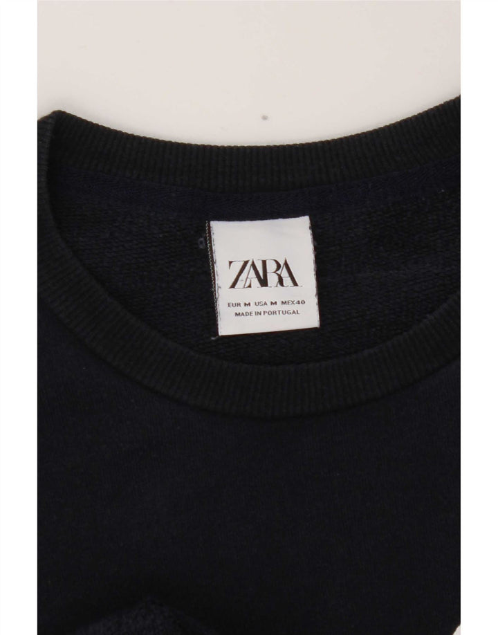 Ανδρικό γραφικό φούτερ Zara Jumper Medium Navy Blue