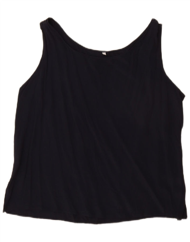 Vintage Γυναικείο Γιλέκο IT 50 XL Μαύρο Acetate