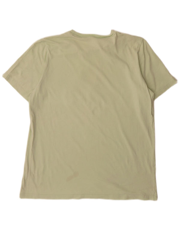 Ανδρικό γραφικό T-Shirt Adidas Top μεγάλο πράσινο βαμβακερό