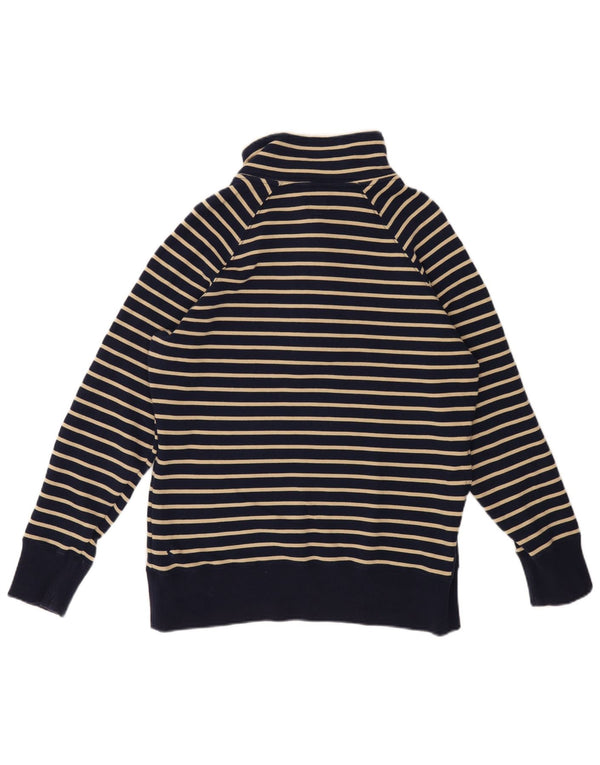 JOULES Γυναικεία φούτερ με λαιμόκοψη με κουμπιά Jumper UK 14 Large Navy Blue ριγέ