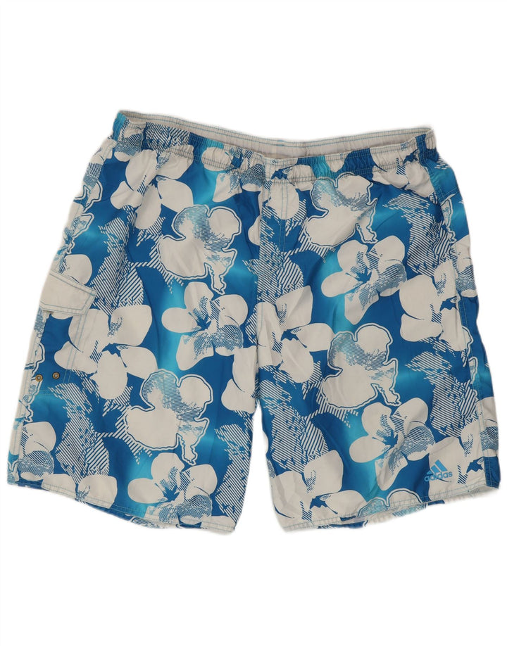 Ανδρικό σορτς κολύμβησης Adidas XL Blue Floral Polyester