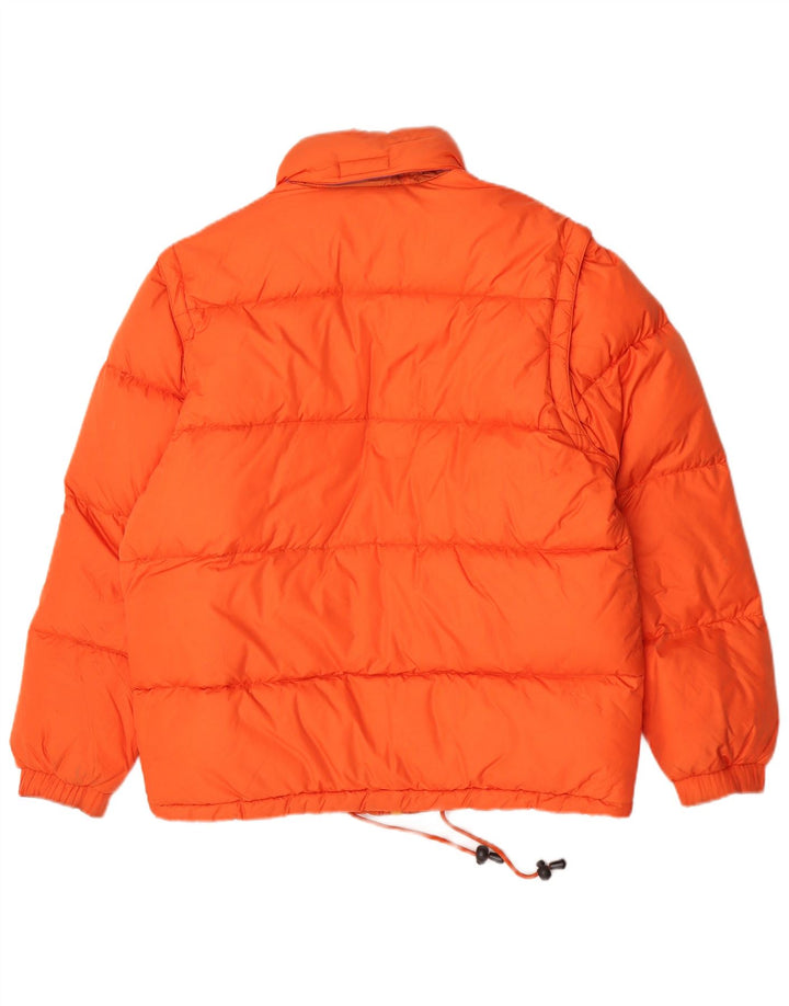 Sergio Tacchini Ανδρικό μπουφάν με κουκούλα UK 36 Small Orange Polyamide