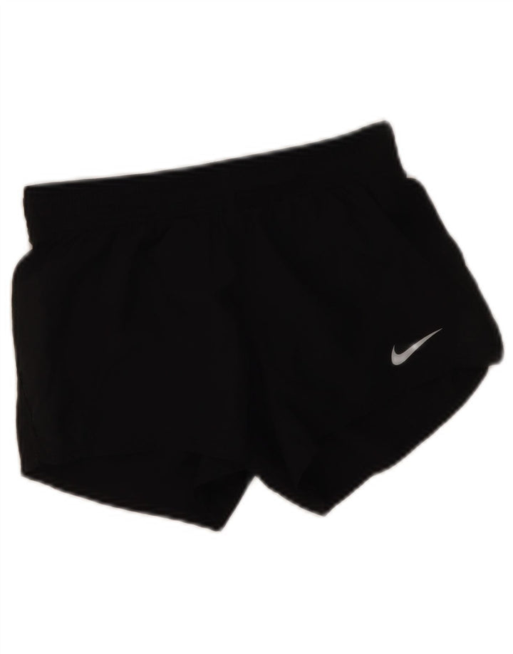 Γυναικείο κανονικό αθλητικό σορτς Nike XS Μαύρο πολυεστέρα