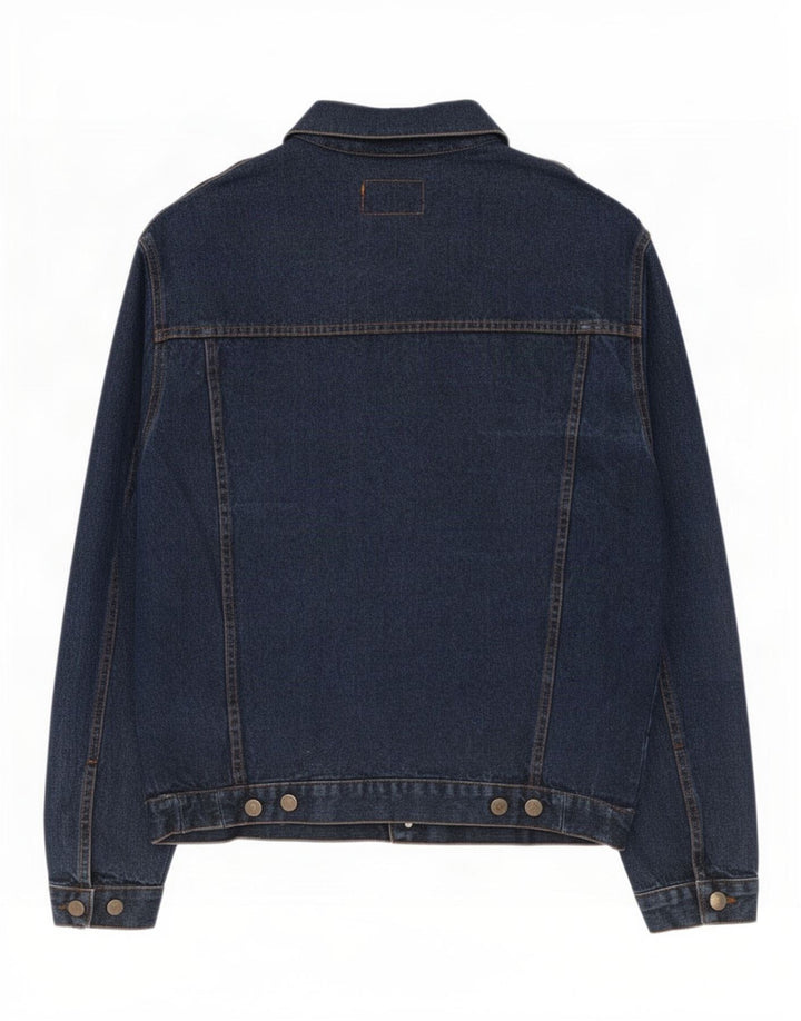 Vintage Ανδρικό Τζιν Μπουφάν UK 38 Medium Navy Blue