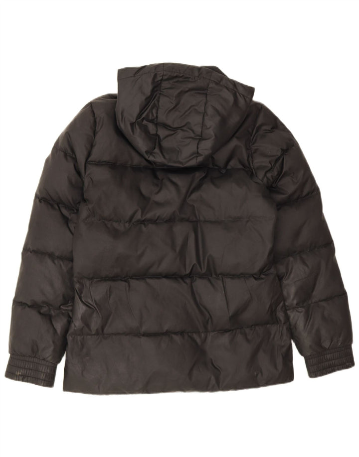 Γυναικείο μπουφάν με κουκούλα Adidas UK 8/10 Μικρό μαύρο πολυεστέρα