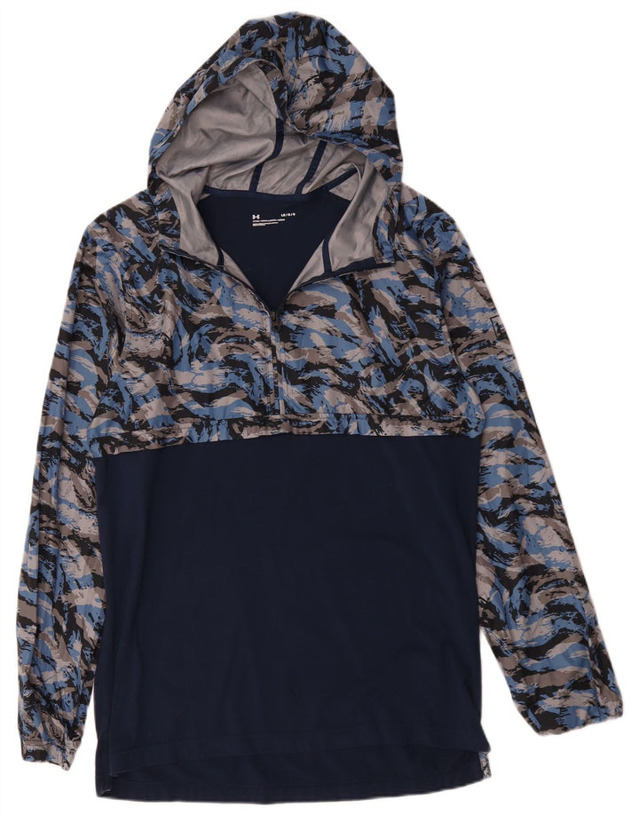 Under Armour Ανδρική φόρμα πουλόβερ με κουκούλα Top Large Navy Blue Camouflage