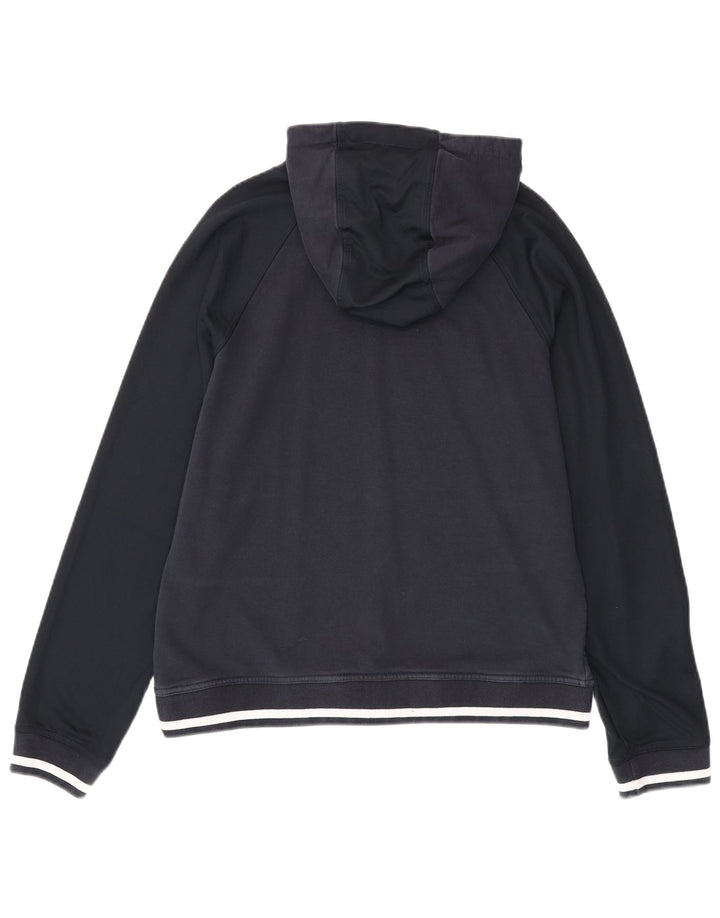 ARMANI EXCHANGE Ανδρικό γραφικό με κουκούλα πουκάμισο μεγάλο μπλε ναυτικό βαμβακερό