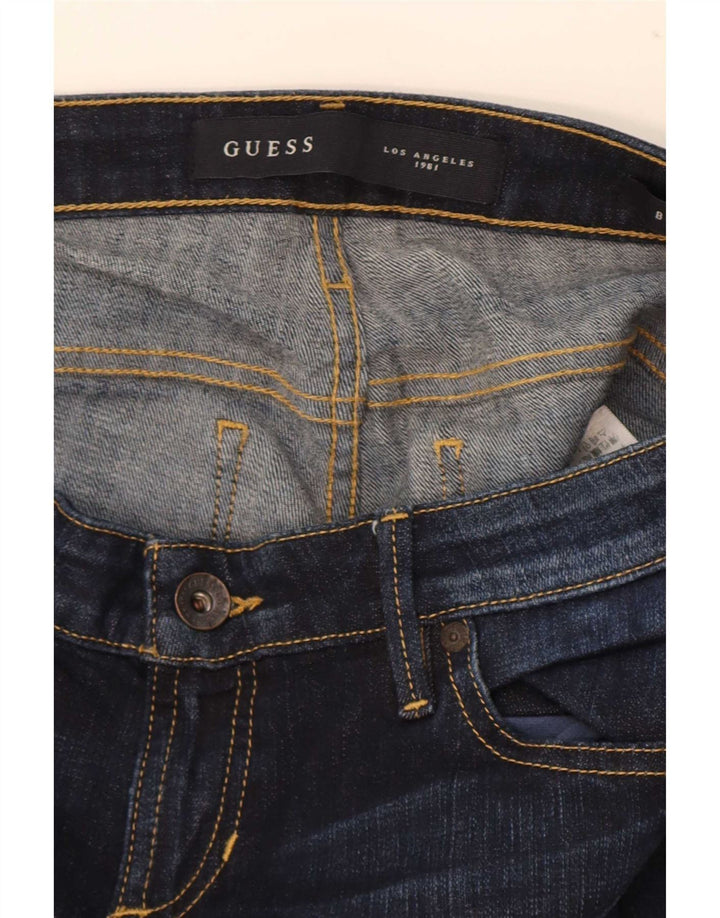 Γυναικείο τζιν με χαμηλό μπότα Guess W29 L33, Navy Blue Cotton