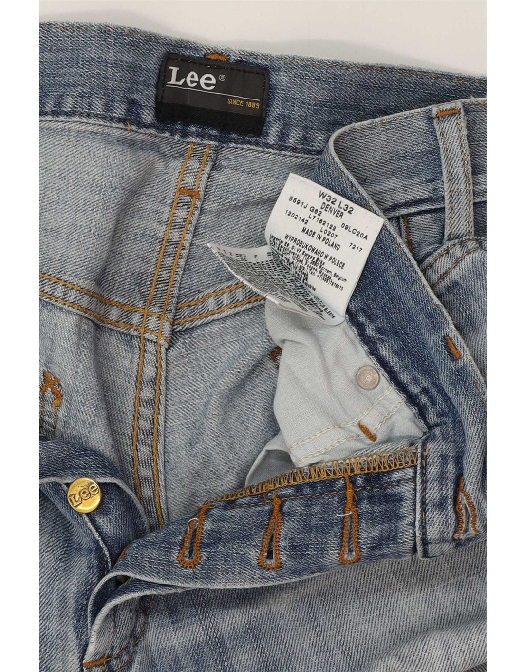 Lee Womens Denver Bootcut Jeans W32 L32 Μπλε βαμβακερό
