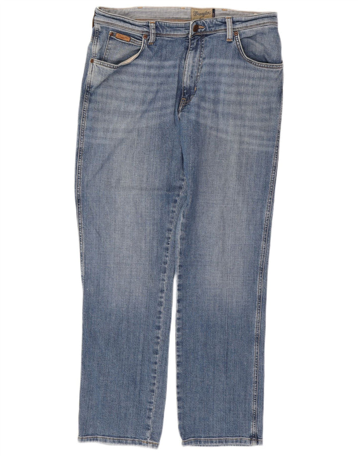 WRANGLER Ανδρικό Texas Straight Jeans W34 L32 Μπλε βαμβακερό