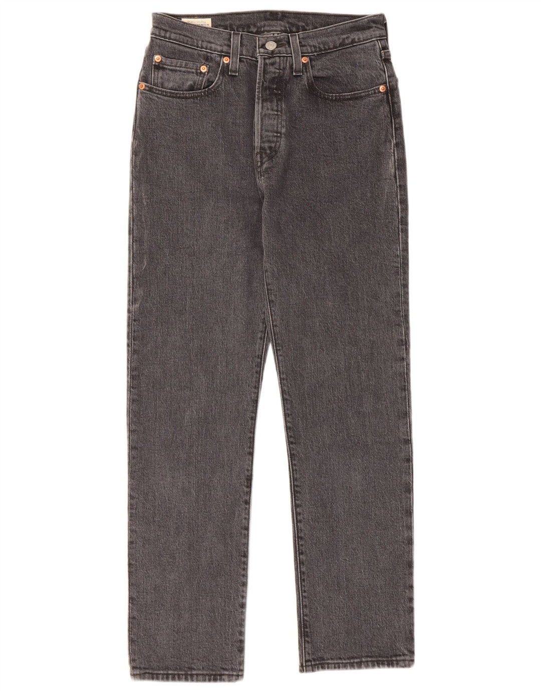 LEVI'S Γυναικείο τζιν 501 ίσιο W26 L28 Γκρι βαμβακερό