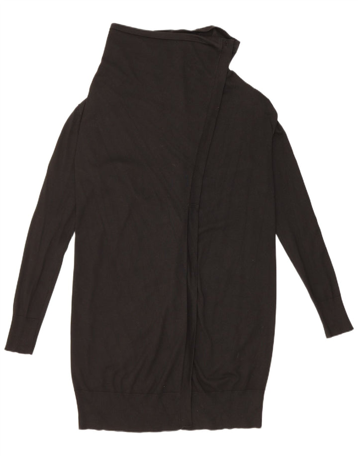 Zara Γυναικεία Ζακέτα Longline UK 12 μεσαία μαύρη βισκόζη