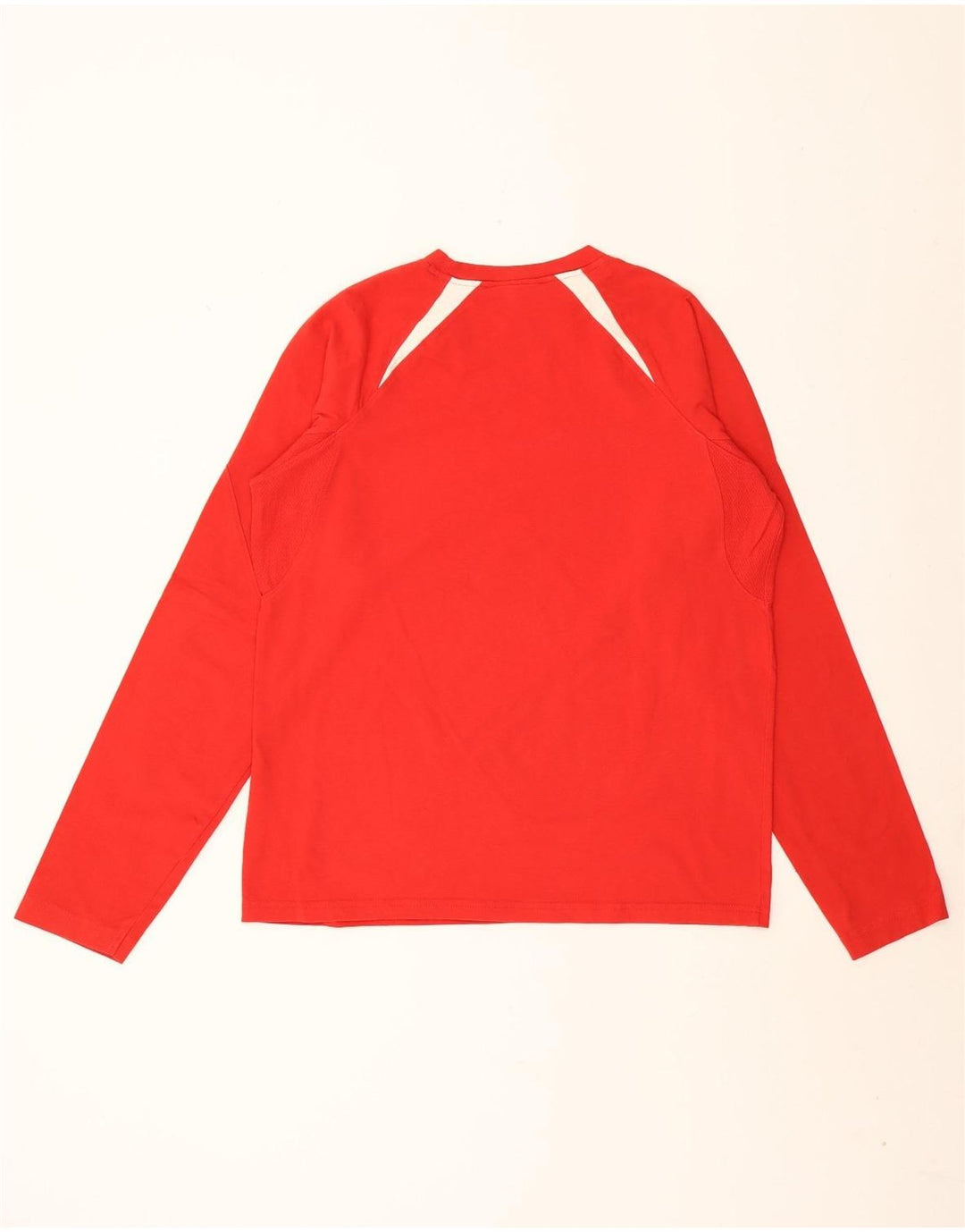 Ανδρικό γραφικό τοπ REEBOK με μακρυμάνικο μικρό κόκκινο χρώμα, βαμβακερό