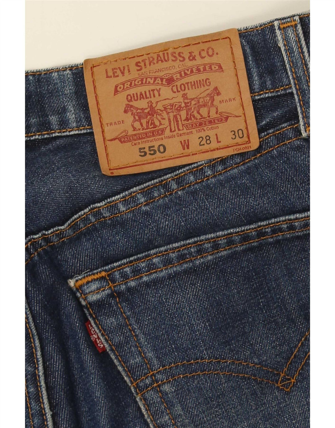 Levi's Mens 550 Bootcut Jeans W28 L30 Blue