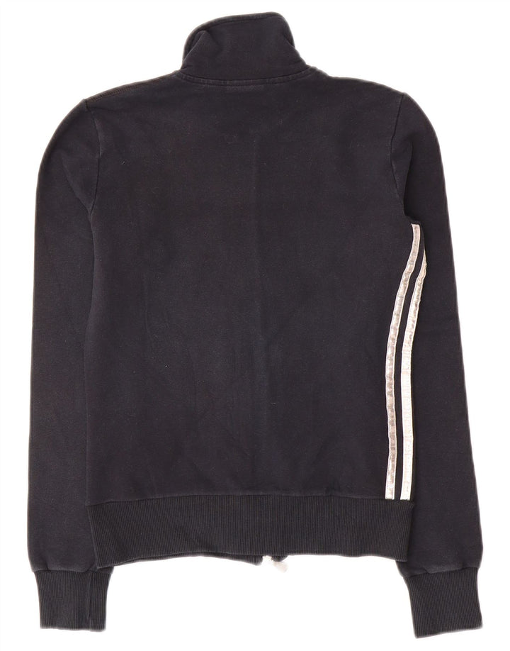 Γυναικεία αθλητική φόρμα Adidas Top Jacket UK 10 Small Black Cotton