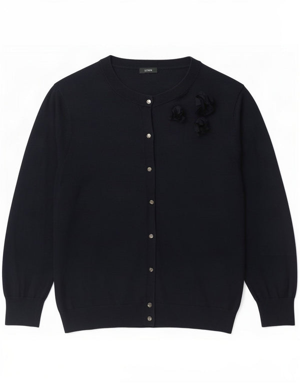 J. Crew Γυναικεία ζακέτα 3/4 μανίκια UK 10 Small Navy Blue Classic