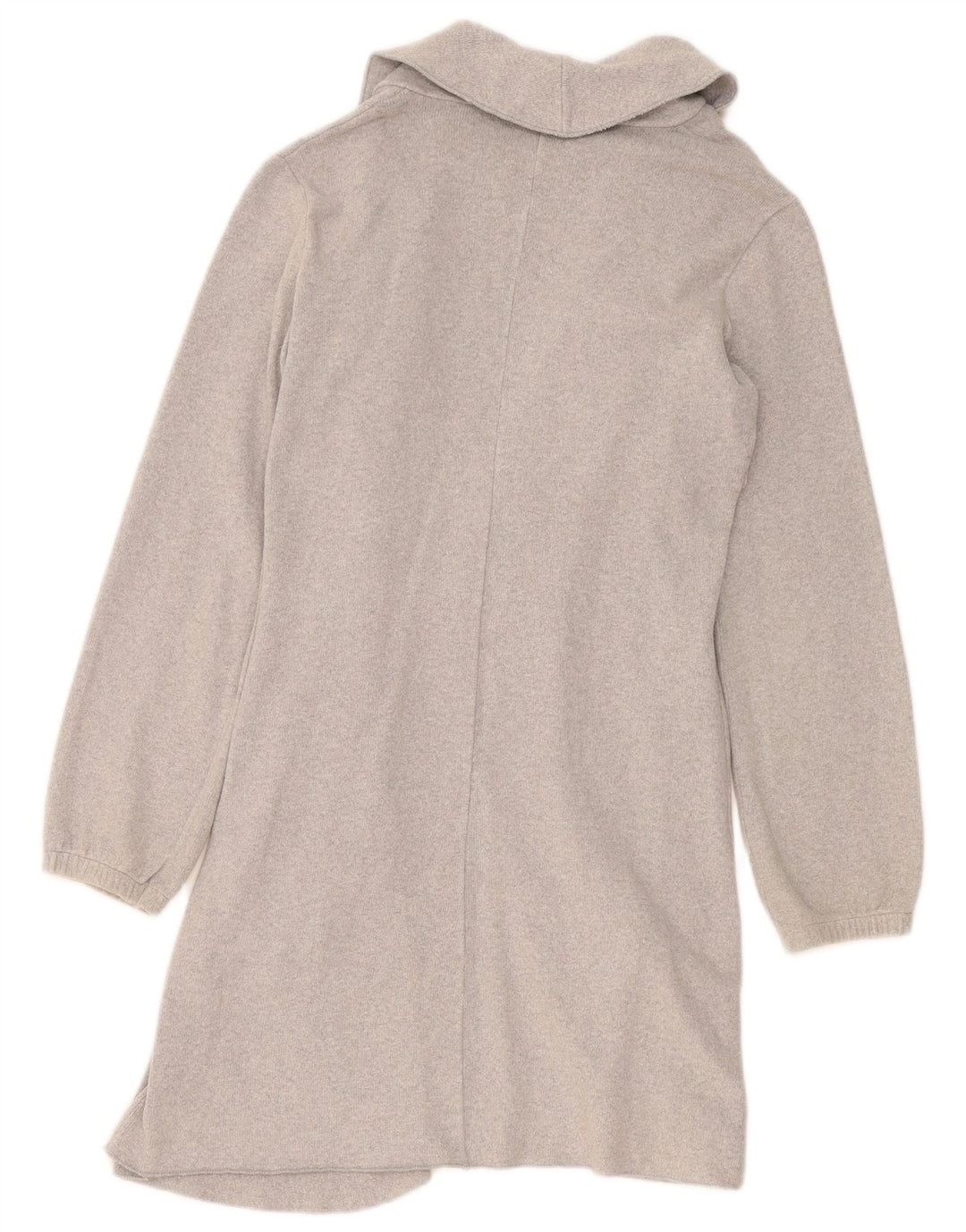 Benetton Γυναικείο Longline Open Cardigan πουλόβερ UK 14 Medium Grey