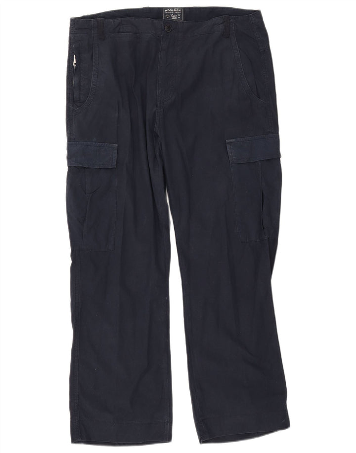Woolrich Ανδρικό ίσιο παντελόνι Cargo W34 L27 Navy Blue
