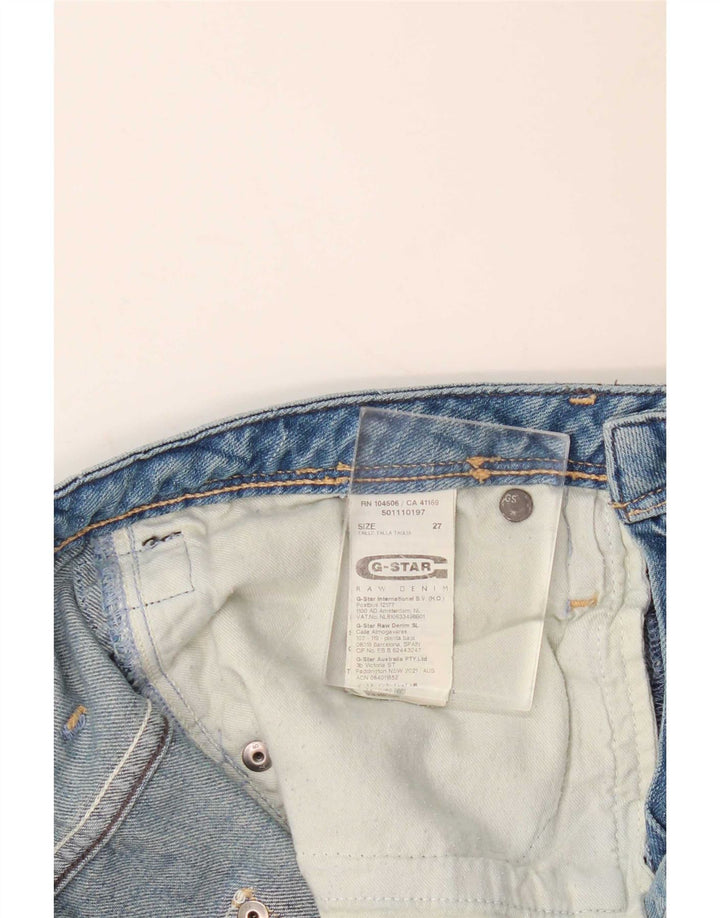 G-Star Γυναικείο Distressed Straight Jeans W27 L27 Μπλε βαμβακερό