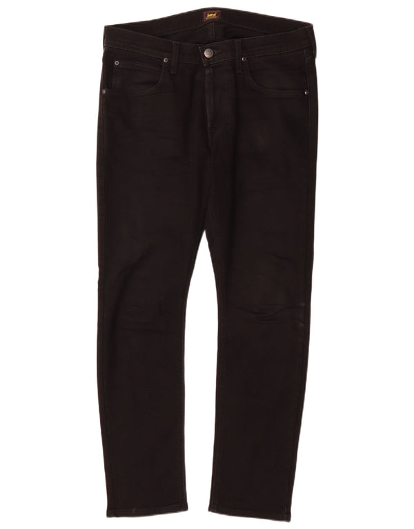Lee Mens Luke Tapered Slim Jeans W32 L30 Μαύρο βαμβακερό
