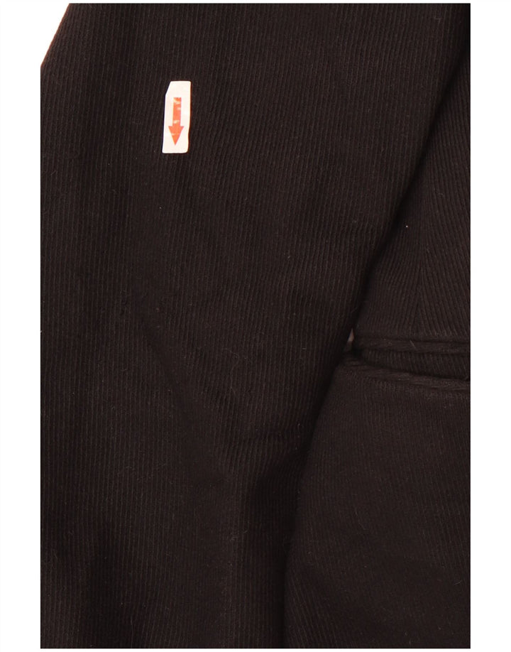 Ανδρικό παλτό Fay Corduroy UK 40 Large Μαύρο