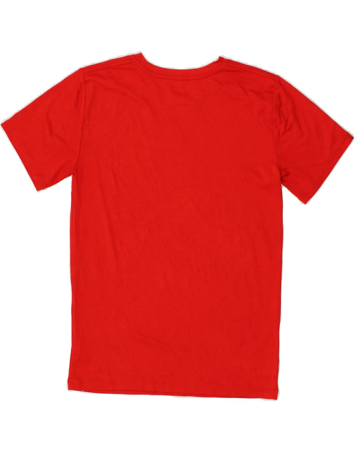ADIDAS Boys Graphic T-Shirt Top 10-11 Years Medium  Red Polyester Vintage Adidas and Second-Hand Adidas from Messina Hembry 