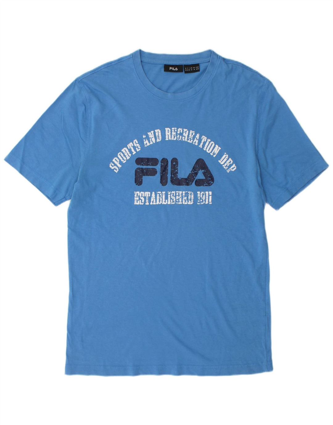 Ανδρικό γραφικό T-Shirt FILA Top Medium Blue