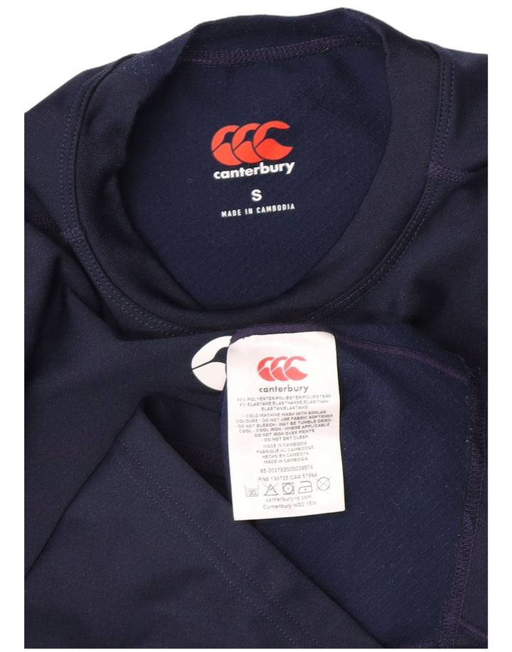 Canterbury Γυναικείο τοπ μακρυμάνικο UK 10 Small Navy Blue Polyester