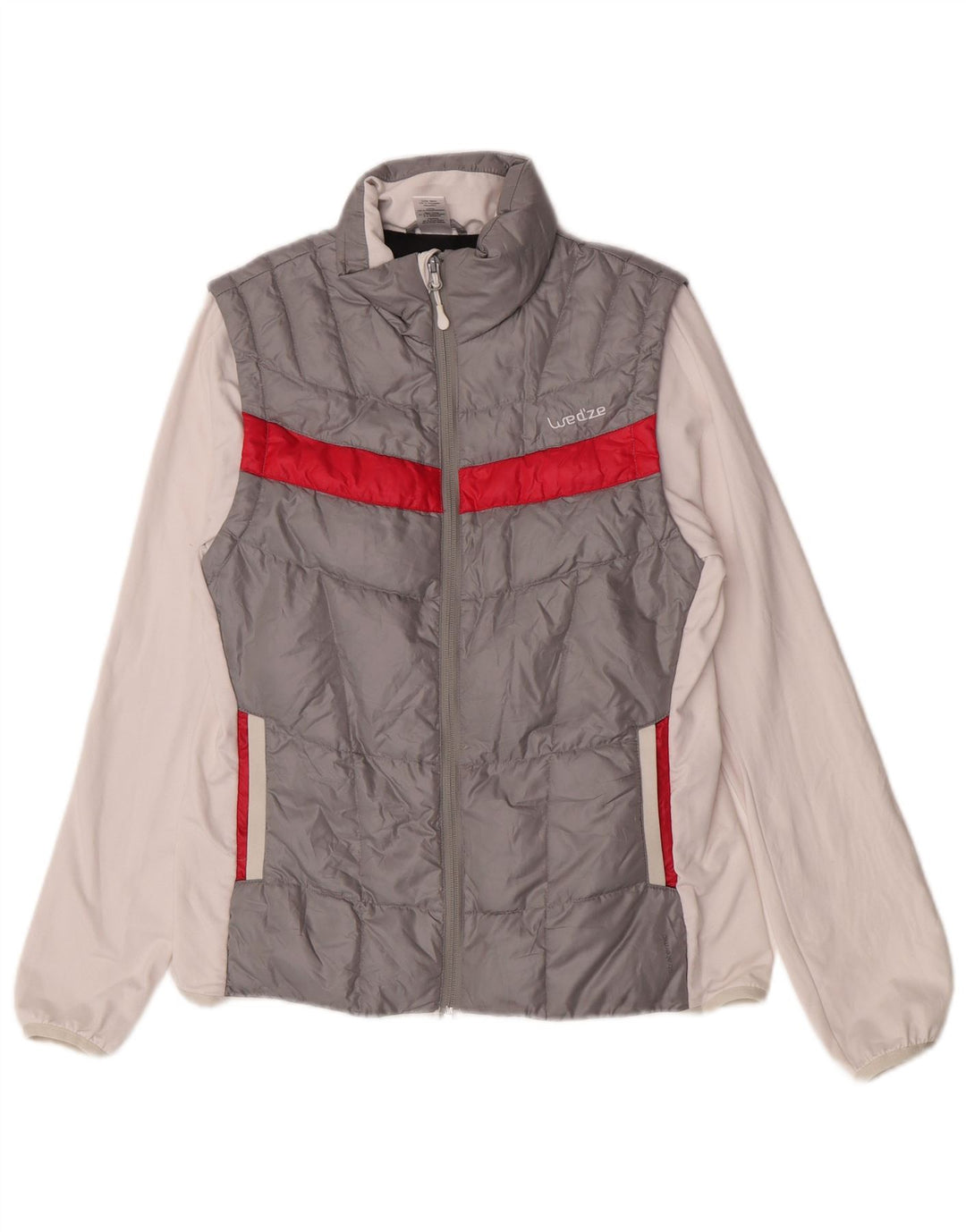 Wedze γυναικείο μπουφάν με επένδυση UK 10 Small Grey Colorblock Polyester