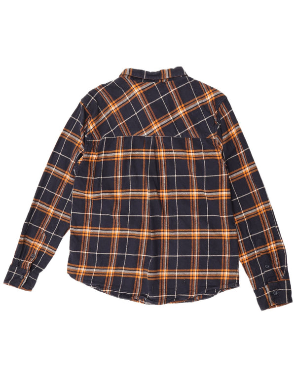 Mountain Warehouse Mens Flannel Shirt Large Navy Blue Check