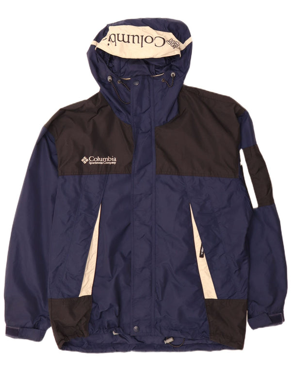 Ανδρικό μπουφάν με κουκούλα Columbia UK 38 Medium Blue Colorblock Nylon