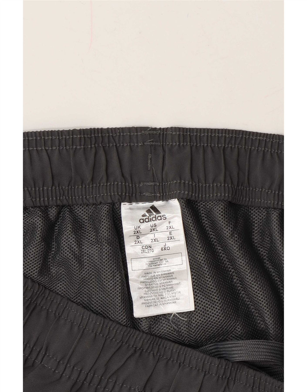Ανδρικό αθλητικό σορτς Adidas 2XL σε γκρι πολυεστέρα
