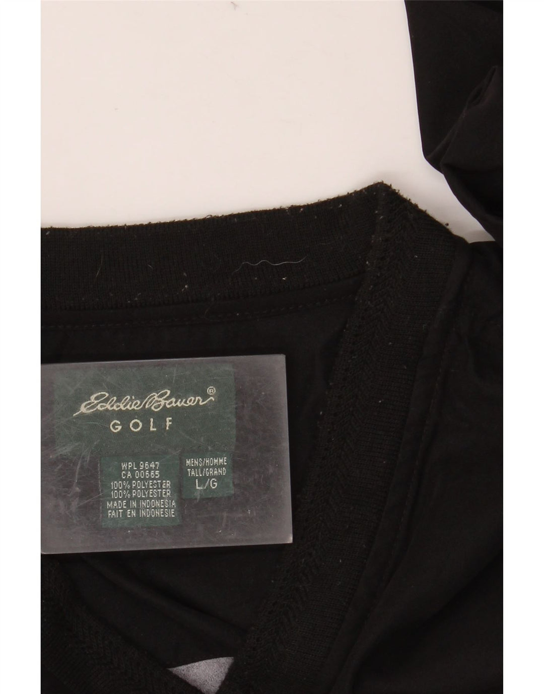 EDDIE BAUER Ανδρικό μπλουζάκι Loose Fit Μακρυμάνικο μεγάλο μαύρο πολυεστέρα