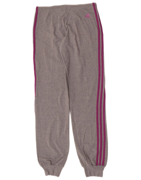 Γυναικεία αθλητική φόρμα Adidas Παντελόνι Joggers UK 12 μεσαίο γκρι βαμβακερό
