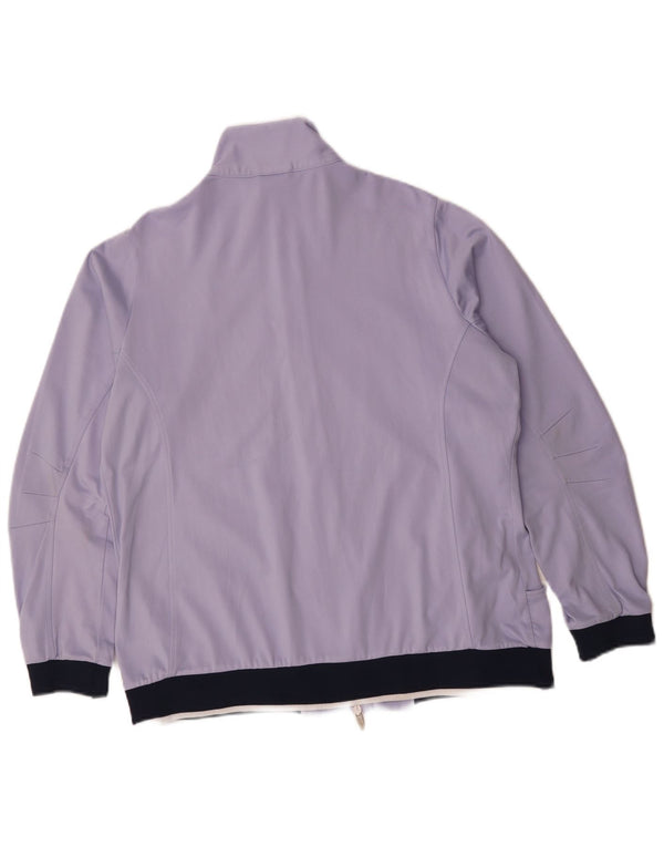 Champion Womens Easy Fit Top Jacket UK 18 XL Purple Colourblock